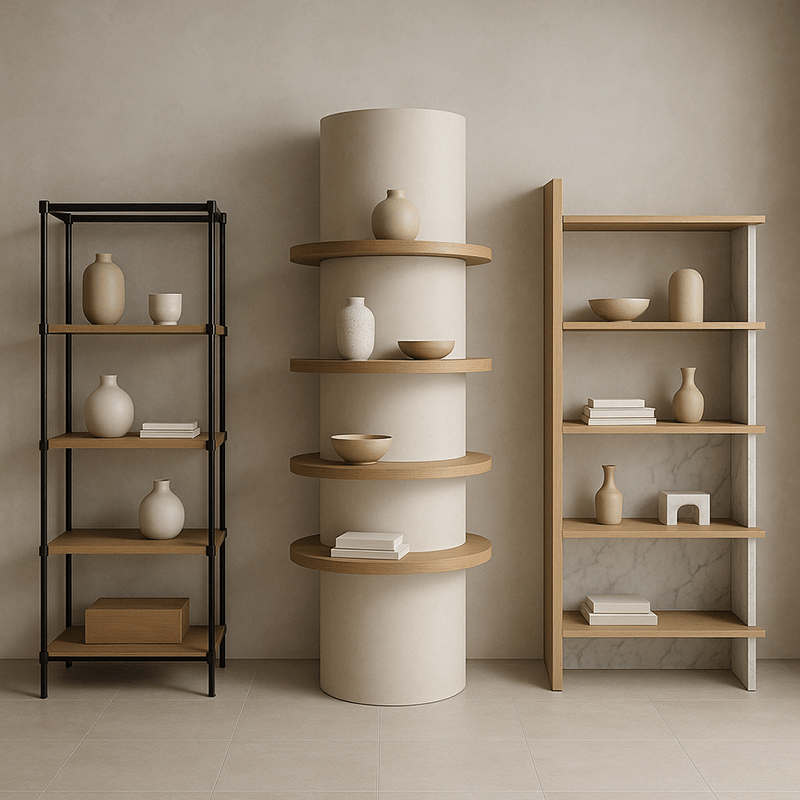 Showroom Dekorasyon Rafları